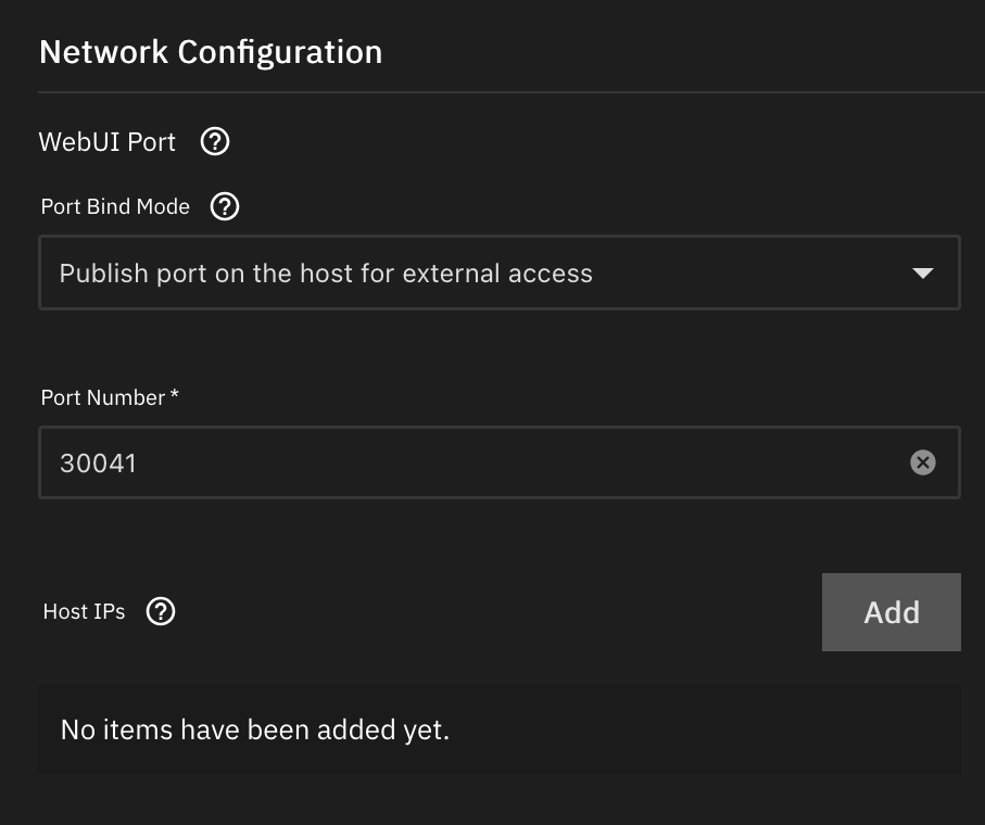 Networking Settings